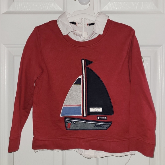Jasper Conran Red Sweater Size 5/6 - Picture 1 of 2